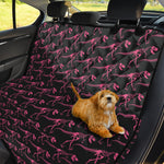 Pink Tyrannosaurus Fossil Pattern Print Pet Car Back Seat Cover