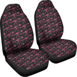 Pink Tyrannosaurus Fossil Pattern Print Universal Fit Car Seat Covers