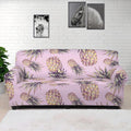 Pink Vintage Pineapple Pattern Print Sofa Cover