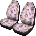 Pink Vintage Pineapple Pattern Print Universal Fit Car Seat Covers