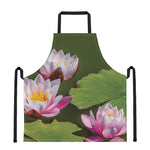 Pink Water Lilies Print Apron