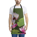 Pink Water Lilies Print Apron