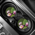Pink Water Lilies Print Car Coasters