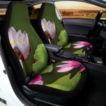 Pink Water Lilies Print Universal Fit Car Seat Covers