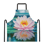 Pink Water Lily Print Apron
