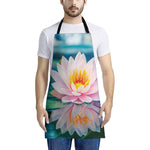 Pink Water Lily Print Apron