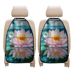 Pink Water Lily Print Car Seat Organizers