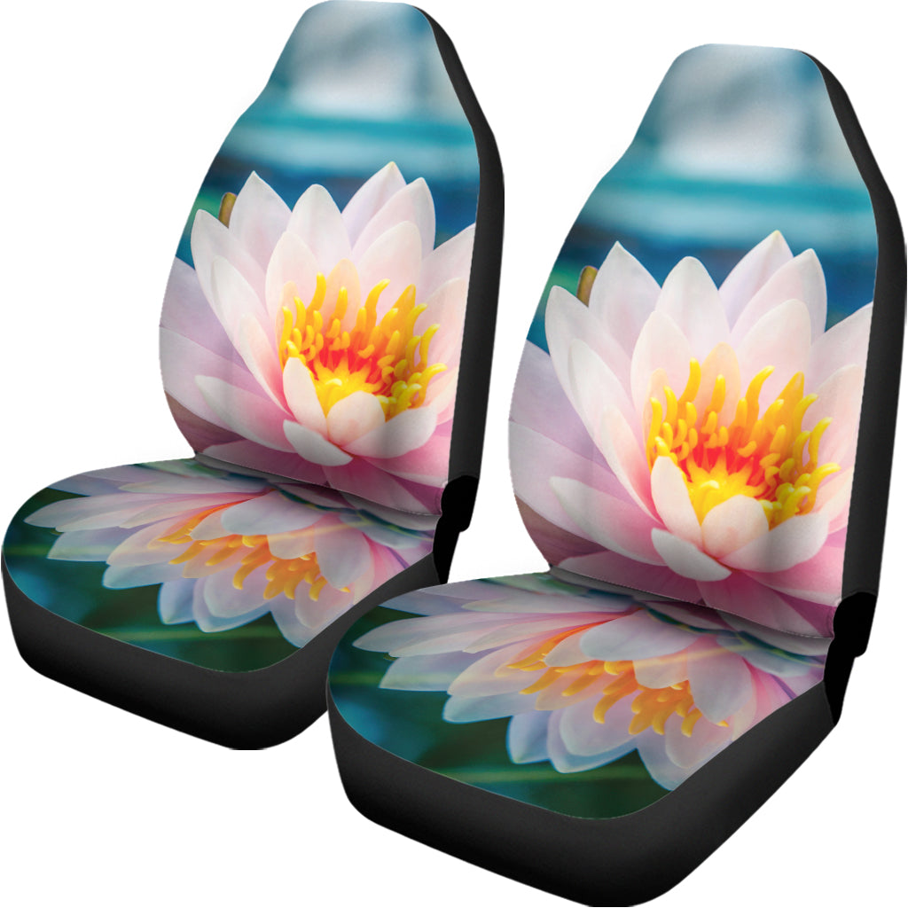 Pink Water Lily Print Universal Fit Car Seat Covers