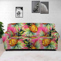 Pink Watercolor Pineapple Pattern Print Sofa Cover