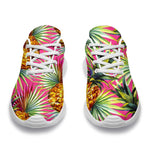 Pink Watercolor Pineapple Pattern Print Sport Shoes GearFrost