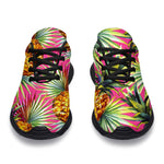 Pink Watercolor Pineapple Pattern Print Sport Shoes GearFrost