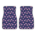 Pink Watercolor Tulip Flower Print Front Car Floor Mats