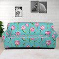 Pink Watercolor Tulip Pattern Print Sofa Cover