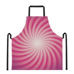 Pink Whirlpool Spiral Print Apron