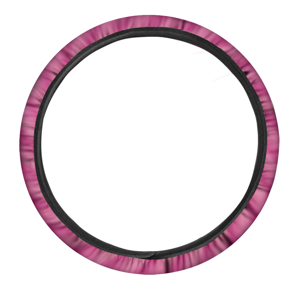 Pink Whirlpool Spiral Print Car Steering Wheel Cover