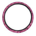 Pink Whirlpool Spiral Print Car Steering Wheel Cover