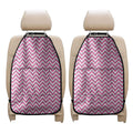 Pink White And Navy Chevron Print Car Seat Organizers