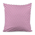 Pink White And Navy Chevron Print Pillow Cover