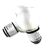Pink White Grey Marble Print Boxing Gloves