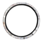 Pink White Grey Marble Print Car Steering Wheel Cover