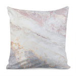 Pink White Grey Marble Print Pillow Cover