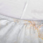 Pink White Grey Marble Print Sofa Cover