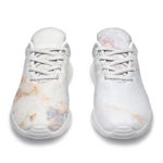 Pink White Grey Marble Print Sport Shoes GearFrost