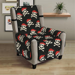 Pirate Skull Crossbones Pattern Print Armchair Protector