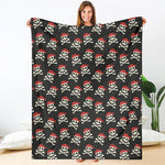 Pirate Skull Crossbones Pattern Print Blanket