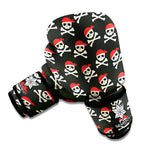 Pirate Skull Crossbones Pattern Print Boxing Gloves