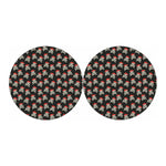 Pirate Skull Crossbones Pattern Print Car Coasters