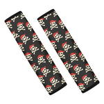 Pirate Skull Crossbones Pattern Print Car Seat Belt Covers