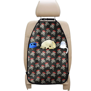 Pirate Skull Crossbones Pattern Print Car Seat Organizers