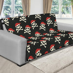 Pirate Skull Crossbones Pattern Print Futon Protector