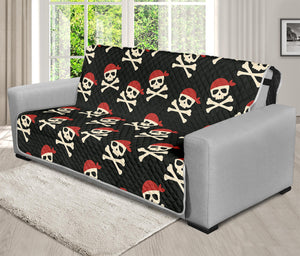 Pirate Skull Crossbones Pattern Print Futon Protector