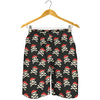 Pirate Skull Crossbones Pattern Print Men's Shorts