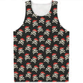 Pirate Skull Crossbones Pattern Print Men's Tank Top