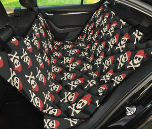 Pirate Skull Crossbones Pattern Print Pet Car Back Seat Cover