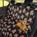 Pirate Skull Crossbones Pattern Print Pet Car Back Seat Cover