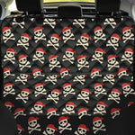 Pirate Skull Crossbones Pattern Print Pet Car Back Seat Cover