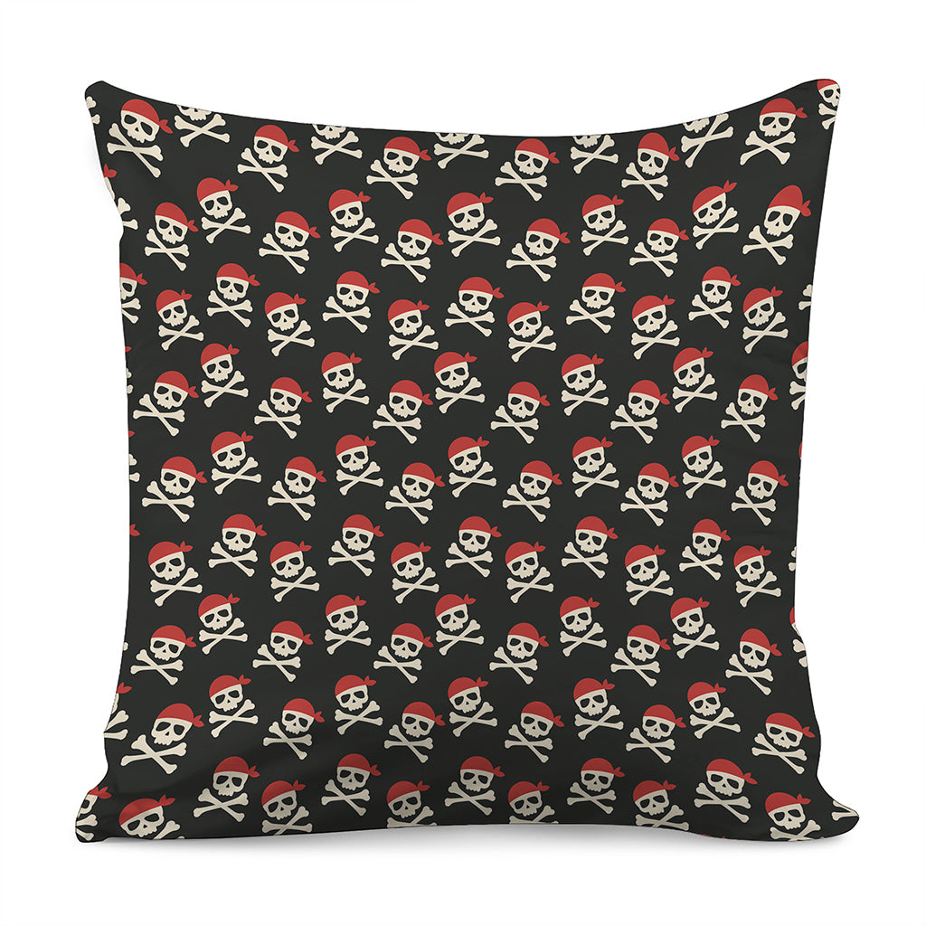Pirate Skull Crossbones Pattern Print Pillow Cover
