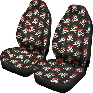 Pirate Skull Crossbones Pattern Print Universal Fit Car Seat Covers