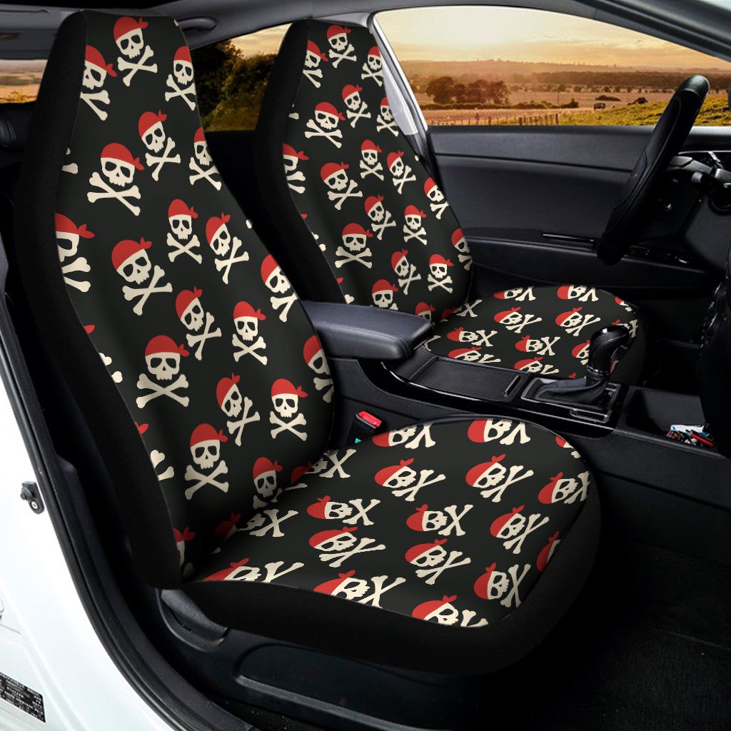 Pirate Skull Crossbones Pattern Print Universal Fit Car Seat Covers