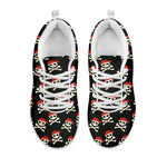 Pirate Skull Crossbones Pattern Print White Sneakers