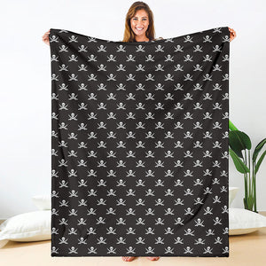 Pirate Skull Symbol Pattern Print Blanket