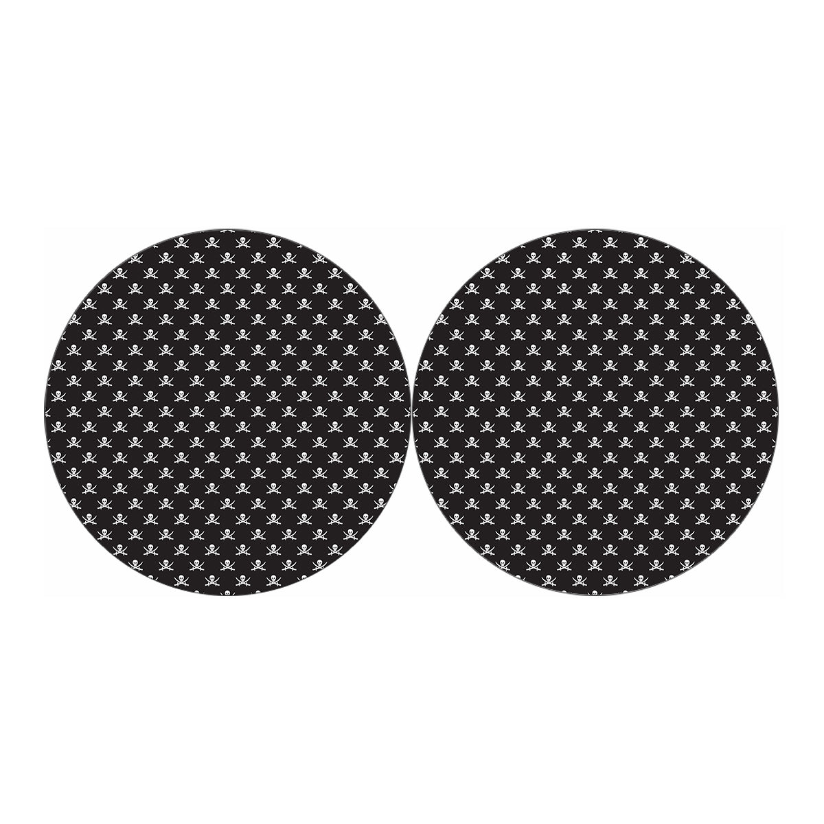 Pirate Skull Symbol Pattern Print Car Coasters