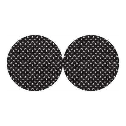 Pirate Skull Symbol Pattern Print Car Coasters