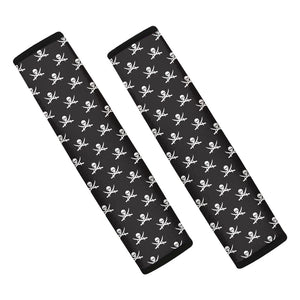 Pirate Skull Symbol Pattern Print Car Seat Belt Covers