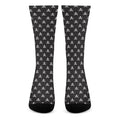 Pirate Skull Symbol Pattern Print Crew Socks