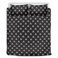Pirate Skull Symbol Pattern Print Duvet Cover Bedding Set